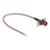 Delock - Antennenkabel - FAKRA F-Stecker zu ohne Stecker - 20 cm - 2.6 mm - Koax - RG-316