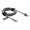 Delock - Stromkabel - USB-C (M) zu DC-Anschluss 5,5 mm x 2,1 mm (M) - 20 V - 5 A - 2 m - Grau