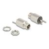 Delock - Netzanschluss - Gleichstrombuchse 5,5 mm x 12 mm (Innendurchmesser: 2,1 mm) (W) Bulkhead - DC 20 V - 9 A