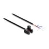 Delock - Lichtschranke - gabelartig, 5 mm, Typ F, mit 4 offenen Kabelenden, NPN, L / D umschaltbar, 2 m - Schwarz