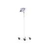 Compulocks iPad Air M2 & M3 11", Apex Enclosure Rolling Cart - Rise Freedom White - Befestigungskit (Gehäuse, Wagenständer) - für Tablett - verriegelbar - medizinisch - hochwertiges Aluminium - weiß - Bildschirmgröße: 27.9 cm (11") - für Apple 11-inc