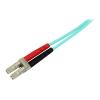 StarTech.com 1 m LC auf LC OM4 Multimode Glasfaserkabel, LWL Patchkabel - Netzwerkkabel - LC Multi-Mode (M) zu LC Multi-Mode (M) - 1 m - 1 m - Glasfaser - Duplex - 50 / 125 Mikrometer - OM4 - Aquamarin
