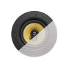 Paar Deckenlautsprecher - passiv - 60 Watt Belastbarkeit - 2-Wege - magnetisches Gitter - Kevlar-Tieftöner und 0,75" Titan-Hochtöner - Ausschnittdurchmesser: 210 mm - Tiefe 87 mm, Außendurchmesser 227 mm - weiß
