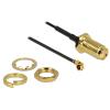 Delock - Antennenkabel - I-PEX weiblich zu SMA männlich - 5 cm - Koax