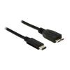 Delock - USB-Kabel - Micro-USB Typ B (M) zu 24 pin USB-C (M) - USB 3.1 Gen 2 - 1 m - Schwarz