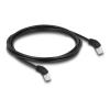 Delock RJ45 Netzwerkkabel Cat.6A S / FTP 45 Grad nach oben gewinkelt 2 m schwarz