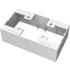 VISION Techconnect Modulare AV-Frontplatte - 30 JAHRE GARANTIE - 2-fach-Backbox für Oberflächenmontage (UK) - Standardmäßige Backbox für Oberflächenmontage (Einbau) - 146 x 86 x 45 mm Kunststoff - Weiß