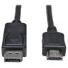 Eaton Tripp Lite Series DisplayPort to HDMI Adapter Cable (M / M), 20 ft. (6.1 m) - Adapterkabel - DisplayPort männlich zu HDMI männlich - 6.1 m - Schwarz