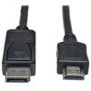 Eaton Tripp Lite Series DisplayPort to HDMI Adapter Cable (M / M), 25 ft. (7.6 m) - Adapterkabel - DisplayPort männlich zu HDMI männlich - 7.62 m - Schwarz