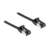 Delock RJ45 Kabel Stecker zu Stecker Cat.8.1 flexibel 2 m schwarz