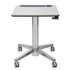 LEARNFIT", 16" TRAVEL ADJUSTABLE STANDING DESK, CLEAR ANODIZED