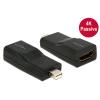 Delock - Videoadapter - Mini DisplayPort männlich zu HDMI weiblich - abgeschirmt - Schwarz - 4K Unterstützung