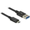 Delock Premium - USB-Kabel - USB Typ A (M) zu 24 pin USB-C (M) - USB 3.1 Gen 2 - 1 m - Schwarz