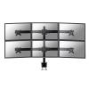 NewStar Flatscreen Desk Mount clamp / 6 Screens / Black / 10-27"
