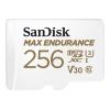 SanDisk Max Endurance - Flash-Speicherkarte (microSDXC-an-SD-Adapter inbegriffen) - 256 GB - Video Class V30 / UHS-I U3 / Class10 - microSDXC UHS-I