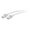 C2G 1ft (0.3m) Cat6a Snagless Unshielded (UTP) Slim Ethernet Network Patch Cable - White - Patch-Kabel - RJ-45 (M) zu RJ-45 (M) - 30 cm - 4.8 mm - UTP - CAT 6a - geformt, ohne Haken - weiß