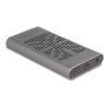 Delock - Speichergehäuse - 20 Gbps, Klonfunktion - M.2 - M.2 NVMe Card - USB-C - Grau