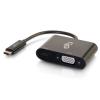 C2G USB C to VGA Adapter with Power Delivery - Externer Videoadapter - USB-C - VGA - Schwarz
