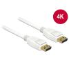 Delock - DisplayPort-Kabel - DisplayPort (M) zu DisplayPort (M) - 2 m - 4K Unterstützung - weiß