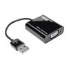 Tripp Lite USB 2.0 to VGA Dual Multi-Monitor External Video Graphics Card Adapter w / Built-In USB Cable 1080p 60 Hz - Externer Videoadapter - 128 MB DDR - USB 2.0 - D-Sub
