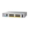 Cisco Catalyst 2960L-SM-16PS - Switch - Smart - 16 x 10 / 100 / 1000 + 2 x Gigabit SFP (Uplink) - Plugin-Modul - PoE+ (120 W)