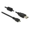 Delock - USB-Kabel - USB (M) zu Micro-USB Typ B (M) - USB 2.0 - 2 m - Schwarz
