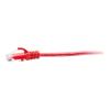 C2G 1ft (0.3m) Cat6a Snagless Unshielded (UTP) Slim Ethernet Network Patch Cable - Red - Patch-Kabel - RJ-45 (M) zu RJ-45 (M) - 30 cm - 4.8 mm - UTP - CAT 6a - geformt, ohne Haken - Rot