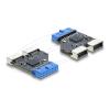 Delock - USB-Adapter - 20-poliger USB Typ E (W) Taste A zu 20 pin (W) - 5 V - 0.9 A - up to 5 Gbps data transfer rate