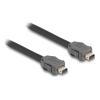 Delock - Patch-Kabel - ix Industrial (S) zu ix Industrial (S) - 30 m - 6.5 mm - SSTP - CAT 7 - Schwarz