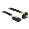 Delock - Internes SAS-Kabel - SAS 6Gbit / s - Mini SAS (SFF-8087) (M) gerade zu Mini SAS (SFF-8087) (M) gewinkelt - 50 cm