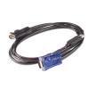 APC - Video- / USB-Kabel - USB, HD-15 (VGA) (M) zu HD-15 (VGA) (M) - 7.6 m - für APC 16 Port Multi-Platform Analog KVM, 8 Port Multi-Platform Analog KVM