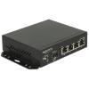 Delock - Switch - 4 x 10 / 100 / 1000 + 1 x SFP - Desktop