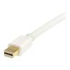 1m White Mini DP to DP 1.2 Cable