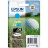 Epson 34XL - 10.8 ml - XL - Cyan - original - Tintenpatrone - für WorkForce Pro WF-3720, WF-3720DWF, WF-3725DWF
