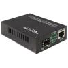 Delock Gigabit Ethernet Media Converter - Medienkonverter - 1GbE - 10Base-T, 100Base-TX, 1000Base-T, 1000Base-X - SFP (mini-GBIC) / RJ-45