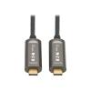 Eaton Tripp Lite Series USB-C to USB-C Plenum-Rated Fiber Active Optical Cable (AOC) - 4K 60 Hz, HDR, 4:4:4, M / M, Black, 30 m - USB-Kabel - USB-C (M) zu USB-C (M) - USB 3.0 - 30 m - Plenum, Active Optical Cable (AOC), 3D-Video-Unterstützung, 4K60Hz U