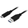 StarTech.com USB auf USB-C Kabel - St / St - 1m - USB 3.0 - USB A zu USB-C - USB Kabel Stecker zu Stecker - USB C zu USB - USB-Kabel - USB (M) zu 24 pin USB-C (M) - USB 3.0 - 1 m - Schwarz - für P / N: HB30A3A1CST, HB30C3A1CST, HB30C5A2CSC, HB30C5A2CST,