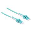 Delock - Netzwerkkabel - LC Multi-Mode (M) zu LC Multi-Mode (M) - 1 m - Glasfaser - 50 / 125 Mikrometer - OM3 - halogenfrei, Uniboot - Aquamarin