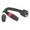Delock - Audiokabel - XLR3 weiblich zu RJ-45 weiblich - 20 cm - Schwarz