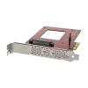 StarTech.com U.2 auf PCIe Adapter für 2,5" U.2 NVMe SSD - SFF 8639 - 4x PCI Express 3.0 - NVMe PCIe Adapter - U.2 PCIe Karte - Schnittstellenadapter - 2.5" (6.4 cm) - Ultra M.2 Card - PCIe 3.0 x4 - Rot - für P / N: BNDTB10GI, BNDTB210GSFP, BNDTB310GNDP
