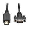 Eaton Tripp Lite Series HDMI to VGA Active Adapter Cable (HDMI to Low-Profile HD15 M / M), 6 ft. (1.8 m) - Adapterkabel - HDMI männlich zu HD-15 (VGA) männlich - 1.83 m - abgeschirmt - Schwarz - Daumenschrauben