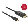 Kabel USB Type-C Stecker > Displayport Stecker (DP Alt Mode) 4K 60 Hz 3 m schwarz