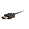 C2G 1ft 4K HDMI Cable - Ultra Flexible Cable with Low Profile Connectors - HDMI-Kabel - HDMI männlich zu HDMI männlich - 30.5 cm - Doppelisolierung - Schwarz