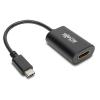 Tripp Lite USB C to HDMI Video Adapter Converter 4Kx2K M / F, USB-C to HDMI, USB Type-C to HDMI, USB Type C to HDMI 6in - Externer Videoadapter - USB-C 3.1 - HDMI - Schwarz