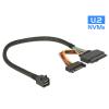 Kabel U.2 SFF-8643 Stecker > U.2 SFF-8639 Stecker + SATA Power 30 cm