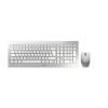 CHERRY DW 8000 - Tastatur-und-Maus-Set - kabellos - 2.4 GHz - QWERTZ - Deutsch - weiß, Silber