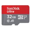 SanDisk Ultra - Flash-Speicherkarte (microSDHC / SD-Adapter inbegriffen) - 32 GB - A1 / UHS-I U1 / Class10 - microSDHC UHS-I