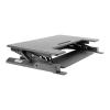 Eaton Tripp Lite Series WorkWise Height-Adjustable Sit-Stand Desktop Workstation - Stehender Tischwandler - rechteckig mit konturierten Seiten - Schwarz - Schwarz Basis
