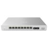 Cisco Meraki Cloud Managed MS120-8 - Switch - managed - 8 x 10 / 100 / 1000 + 2 x Gigabit SFP - wandmontierbar, Desktop