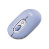 Logitech POP - Maus - anpassbarer Emoji - optisch - 4 Tasten - kabellos - Bluetooth 5.1 LE - fliederfarben